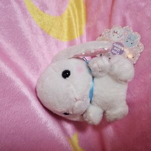 Adorable White Plush Bunny Toy